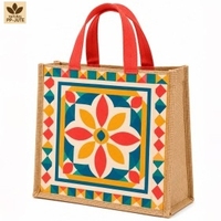 Sac fourre-tout en jute pour courses, avec soufflet, idéal pour supermarché, fruits et légumes, impression personnalisée, vente en gros, marque privée