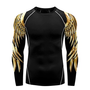Hot Selling New Rash Vest Surf <b>Shirt</b> Rush Guard Sun Protection Clothing <b>Men's</b> <b>Compression</b> <b>Shirts</b> Rash guard <b>Men</b> Rash Guards - Product Image 6