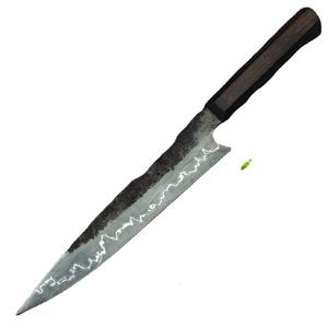 Cuchillo de Chef Jexmoo Personalizado Hecho a Mano en Acero al Carbono con Hoja de 8 Pulgadas, Mango Elegante y Funda de Cuero - Regalo para Chef - Product Image 1