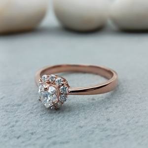 แหวนแต่งงานรูปหัวใจทันสมัยจาก D'VINS JEWELS เพชรเลี้ยงในห้องปฏิบัติการเจียระไนแบบบริลเลียนท์ สี D ชุบทองคำขาว - Product Image 2