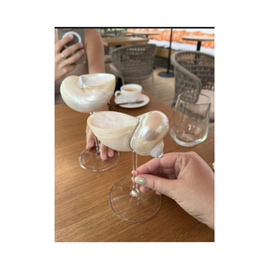 Taza de Concha Marina Natural Reutilizable y Ecológica Hecha a Mano para Servir Caracoles, Mariscos y Aperitivos - Product Image 5