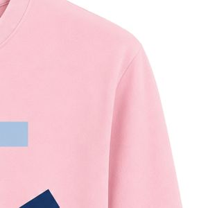 Pink JJ Logo Embroidered Long Sleeve <b>Shirt</b> Crew Neck Casual Lightweight Top with Ribbed Cuffs for Custom Apparel and Teamwear - Product Image 5