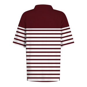 Direct Factory Made Summer Friendly Women's Striped Polo Shirts Custom Design Color Size Turn Down Collar Stylish Polo Shirts - Product Image 2