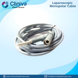 Cable Monopolar Laparoscópico Cliniva de 4mmx300cm, Instrumentos Quirúrgicos Manuales Reutilizables de Alta Calidad con 1 Año de Garantía, Clase II - Product Image 1