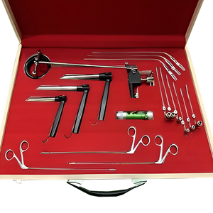 Ensemble d'instruments chirurgicaux ORL en acier inoxydable, outils manuels, classe I, certifié CE, étui de rangement rouge, BSI-2788, garantie 1 an - Product Image 2