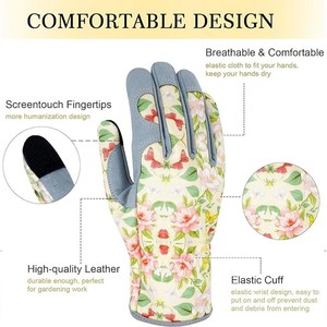 Premium Quality Anti-Cut Anti-Slip Leather Gardening <b>Gloves</b> Durable Hand Protection for Gardening Farming & Outdoor Garden Work - Product Image 4