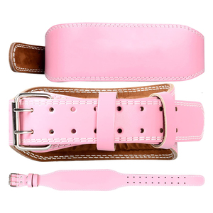 Adjustable & Durable Leather Gym Belt with Buckle Closure <b>Strong</b> Power Lifting Equipment for Home Gym Training Customizable Log - Product Image 1