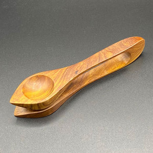 ช้อนดนตรีไม้แท้ เครื่องดนตรีเคาะจังหวะพื้นบ้าน ช้อนจังหวะทำมือ สำหรับผู้เริ่มต้น มืออาชีพ และผู้รักเสียงเพลง - Product Image 1