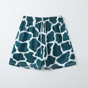 Pantalones Cortos de Baloncesto de Poliéster de 5 Pulgadas para Hombre al por Mayor, con Logotipo Personalizado, Doble Capa de Malla, Estampado por Sublimación, Cintura Elástica, Lisos, Deportivos - Product Image 6