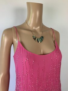 Women's Indian Belly Dance <b>Bra</b> Beaded Fringe Metallic Brassiere Sequin <b>Camis</b> Crop Top - Product Image 2