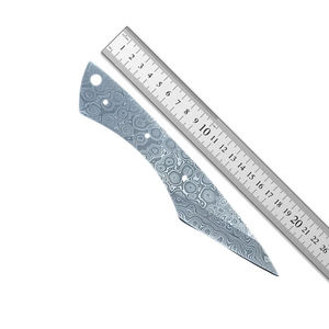 Cuchillo Burraq Personalizado Hecho a Mano con Hoja de Acero de Damasco, Diseño de Gota de Lluvia, Multifuncional, para Exteriores, 7.5 Pulgadas, Regalo Perfecto, OEM - Product Image 1