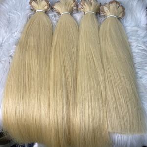 Meilleur prix pour la haute qualité 6-38 pouces naturel droit brut vietnamien Remy Extensions de cheveux blonde couleur vague Style faisceau de cheveux - Product Image 5
