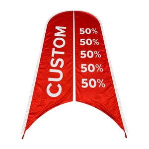 Drapeau plume en aluminium personnalisé pour l'extérieur avec impression numérique, drapeau de plage - Product Image 6
