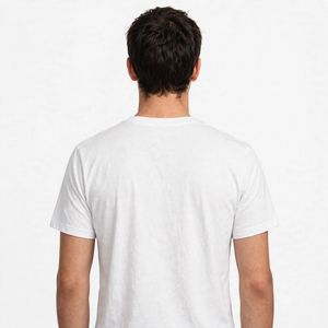 NEXTEX T-shirt unisexe Macaw Parrot en jersey de coton doux blanc à col rond décontracté - Product Image 2