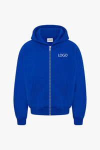 ชุดเซ็ตเสื้อฮู้ดดี้และกางเกงจ็อกเกอร์ผ้าเฟรนช์เทอร์รี่ขนาดใหญ่พิเศษ สกรีนโลโก้ตามสั่ง ขายส่ง เอวยางยืด ชุดลำลองสองชิ้นสำหรับผู้ชาย - Product Image 2