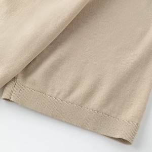 Camiseta Polo Personalizada de Moda Casual de Algodón, Tejido Personalizado, Corte Ajustado, con Cierre de Cremallera, Camiseta de Punto para Hombre - Product Image 2