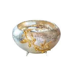 Plato de Servir Tajín Marroquí de Lujo con Tapa, Olla Decorativa de Acero Inoxidable para Servir Comida en Buffet, Vajilla para Hotel - Product Image 5