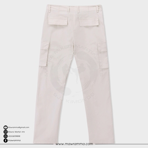 Mawra Martial Arts Custom Blank Cargo <b>Trousers</b> <b>Men</b> Relaxed Fit <b>Baggy</b> Sweatpants Premium Cotton Streetwear High UV Protection - Product Image 2