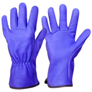 Premium Quality Reflective Safety Driving <b>Gloves</b> Breathable Goat Grain Leather CE Certified General Purpose Hand Protection - Product Image 4