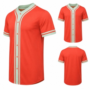 Newest Style Custom Adult Baseball Jersey Printed Custom Logo Durable 100% Polyester High Quality Breathable Quick Summer <b>Half</b> - Product Image 4