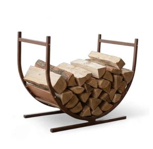 Metal Firewood <b>Rack</b> Round <b>Log</b> Holder Rectangular Iron <b>Log</b> Holder Powder Coated Firewood Storage <b>Rack</b> - Product Image 2