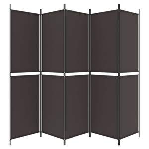 Separador de Ambientes de Tela Marrón de 5 Paneles, 98.4"x78.7" - Product Image 5