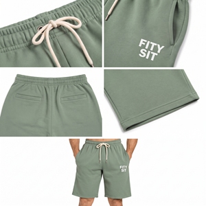 Pantalones Cortos Deportivos para Hombre, con Cordón, Estilo Hip Hop, Cintura Media, Largos hasta la Rodilla, para Gimnasio, Fitness, Secado Rápido y Transpirables - Product Image 6
