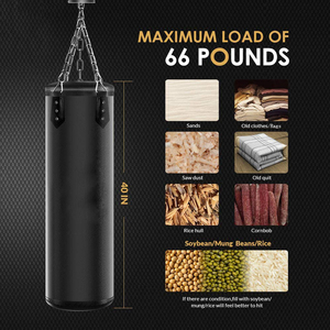กระสอบทรายสำหรับชกมวยแบบแขวน  กระสอบทรายเปล่าสำหรับฝึกซ้อมมวยไทย - Product Image 4