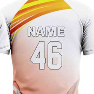 Camiseta de Cricket Estampada de Alta Calidad, Manga Corta, Secado Rápido, Transpirable, Uniforme de Equipo Personalizado, Precio Económico, Unisex, 100% Poliéster - Product Image 5