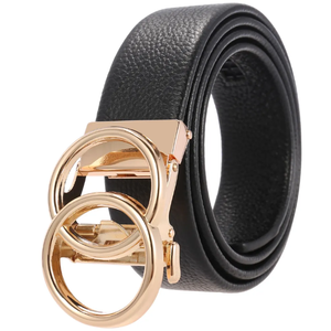 Ceinture en cuir de vache écologique de style vintage avec boucle carrée en cuivre, longueur personnalisée, logo personnalisé pour hommes - Product Image 2