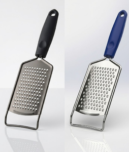 SKUAS Stainless Steel <b>Cheese</b> <b>Grater</b> with Red Plastic Handle 26.5 Cm Length Durable Ergonomic Hand Wash Only Kitchen Tool - Product Image 2
