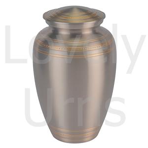 Urna Funeraria con Sol Grabado en Relieve. Un sol dorado adorna la urna funeraria con sol grabado en relieve. - Product Image 2