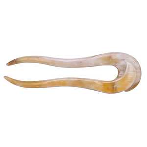 Pince à cheveux et épingle en corne de buffle faites à la main, écologiques, thème ange traditionnel, accessoire unique, cadeau pour femme, artisanat naturel - Product Image 5