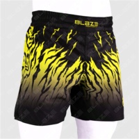 Pantalones Cortos de MMA Blaze Fight Wear de Doble Capa 2 en 1, Ligeros, de Secado Rápido, con Logotipos y Diseños Personalizados, Hechos en Pakistán