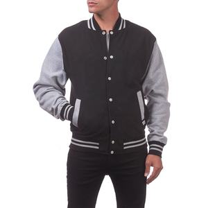 Chaqueta de Béisbol Unisex Casual Estilo Varsity de Manga Larga con Cuello Alto, Chaqueta de Invierno de Tela de Lana Fina, Chaqueta Letterman para Hombre - Product Image 2