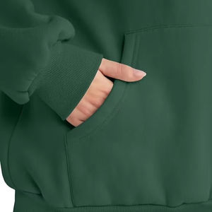 Ensemble de détente 2 pièces surdimensionné pour femme en 100 % coton antibactérien, sweat à capuche et pantalon de survêtement ample avec poches et taille élastique, idéal pour l'hiver - Product Image 1