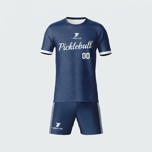 Uniforme de Pickleball para Hombre, Diseño Moderno, Ajuste Cómodo, MOQ Bajo, Secado Rápido, 100% Poliéster, Nombre del Equipo Personalizado, Ropa Deportiva para Todas las Temporadas - Product Image 3
