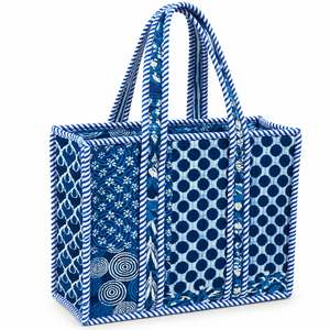Sac fourre-tout matelassé de grande capacité de style japonais avec fermeture éclair, couleur personnalisable, sac de shopping toutes saisons - Product Image 1