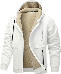 <b>Woolen</b> Zip-Up Hoodie Oversized Thick Warm 100% Cotton <b>Blanket</b> DOVEN OEM Manufacturer's Hot Selling Men's Slim Fit Sherpa - Product Image 1