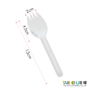 PS Spork desechable de 13cm con certificación HACCP/ISO para comidas ligeras, fiestas, restaurantes y cafeterías - Product Image 2