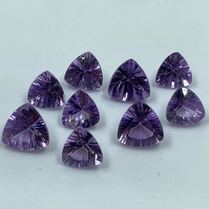 Piedra Preciosa de Amatista Púrpura Natural, Corte Trillón, 10.14 Quilates, Alta Calidad, 6.50-8MM, 9 Piezas para Joyería - Product Image 1