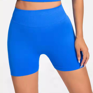 Custom Logo Yoga <b>Shorts</b> High Waist Scrunch <b>Seamless</b> Gym <b>Shorts</b> for Women Fitness Apparel OEM Supply - Product Image 1