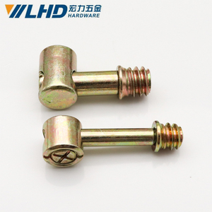 Conector LHD Cuatro en Uno, Conjunto de Tornillo y Tuerca Excéntrica para Panel de Armario y Cama, Herrajes para Muebles - Product Image 3