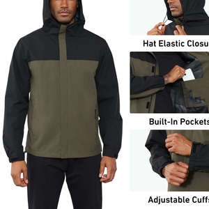 Men's Thin <b>Summer</b> Outdoor <b>Lightweight</b> Breathable Long-sleeved Hooded Windbreaker <b>Jacket</b> Sun Protection Solid Waterproof - Product Image 3