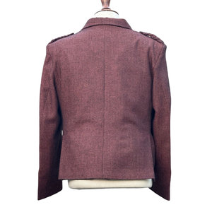 เสื้อแจ็คเก็ตทวีดสไตล์สก็อตสำหรับงานแต่งงาน ลายอาร์ไกล์ เสื้อแจ็คเก็ตและเสื้อกั๊กทวีดสำหรับผู้ชาย ผ้าขนสัตว์คุณภาพสูง ผลิตตามสั่ง - Product Image 4