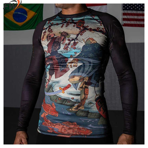 Ropa Deportiva Personalizada con Logotipo para Hombre, Ropa de Gimnasio y MMA, Camiseta de Manga Corta para Natación con Estampado Personalizado - Product Image 2
