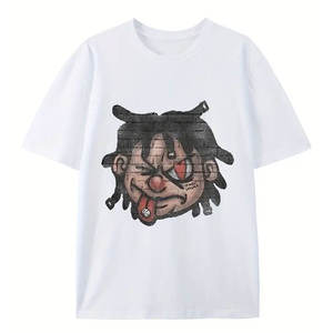 T-shirts décontractés imprimés à l'écran, en tissu doux, aux motifs uniques et à la coupe confortable pour les amateurs de mode moderne. - Product Image 1