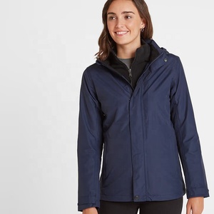 Chaqueta Impermeable Cortavientos para Mujer con Capucha, Abrigo Ligero de Softshell para Lluvia, Ropa Exterior Ligera para Primavera, con Botones, para Senderismo y Lluvia - Product Image 3