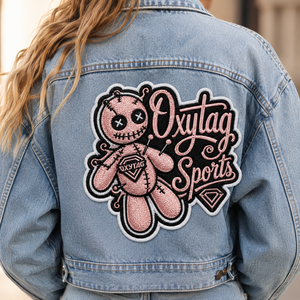 Patch brodé Oxytag avec motif de poupée, appliqué thermocollant de forme irrégulière, cadeau à prix abordable, personnalisable OEM, prix de gros - Product Image 6