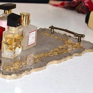 Molde cuadrado redondo para bandeja, utilizado para manualidades de resina epoxi, bandejas de joyería, decoración del hogar. - Product Image 3